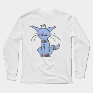 Derp King Cat Gel Pen :: Canines and Felines Long Sleeve T-Shirt